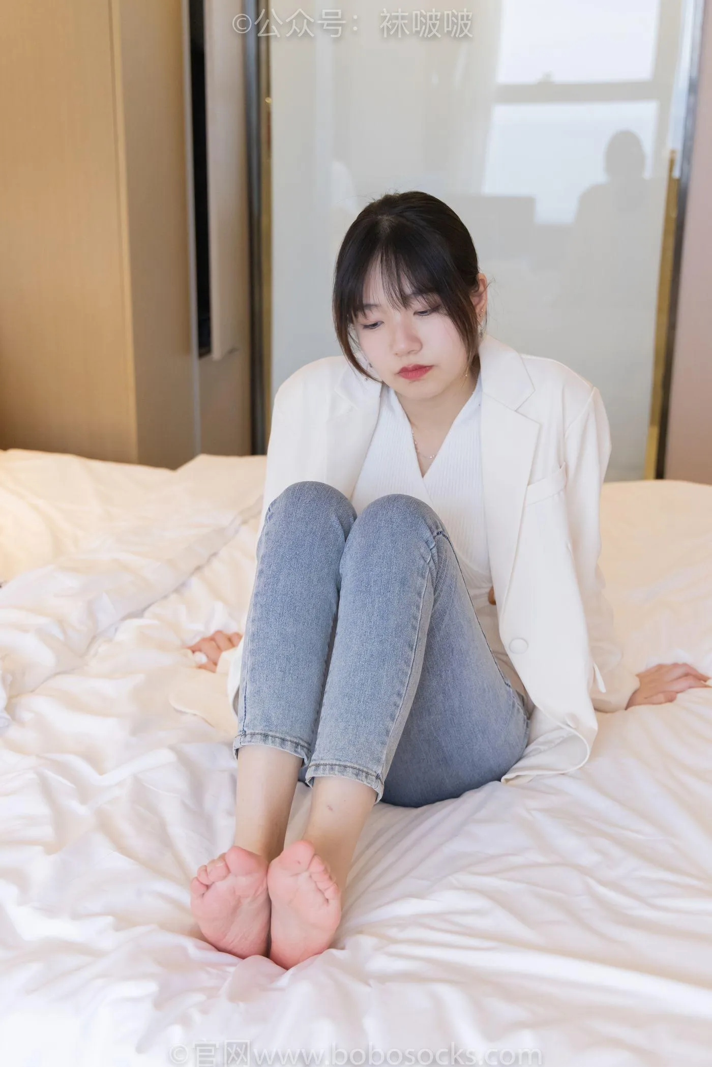 [BoBoSocks袜啵啵]NO.050 小甜豆-高跟长靴、白棉袜 [175P]插图9